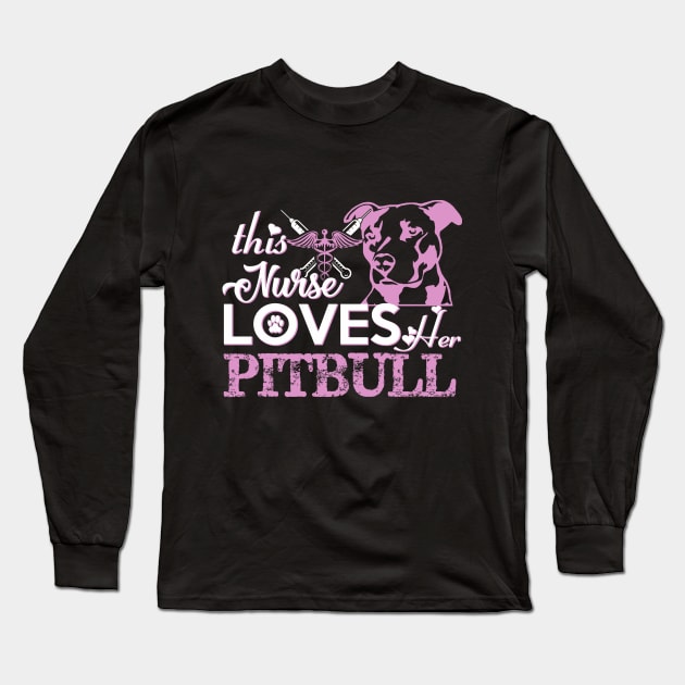 Funny Pitbull Long Sleeve T-Shirt by Nifty T Shirts